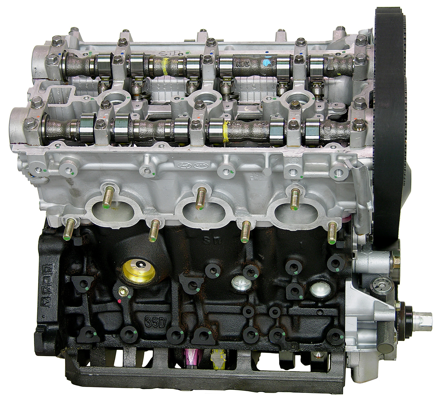 Kia 6GCU 3.5L V6 Remanufactured Engine - 2003-2006 - Image 4